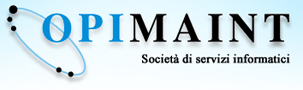 Logo di Opimaint, società di servizi informatici e sistemistici, vendita e noleggio multifunzione, PC, server, notebook, stampanti, assistenza hardware, promozioni ed offerte hardware, sviluppo software